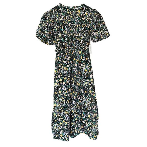 Hyacinth House by Tuckernuck Samantha Midi Dress Floral Smocked Size Medium NEW - Picture 2 of 11